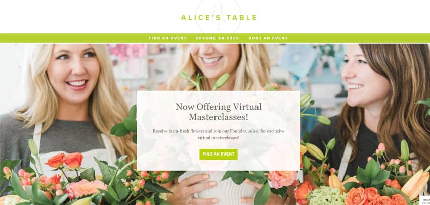 Alices Table Flower Arranging Events