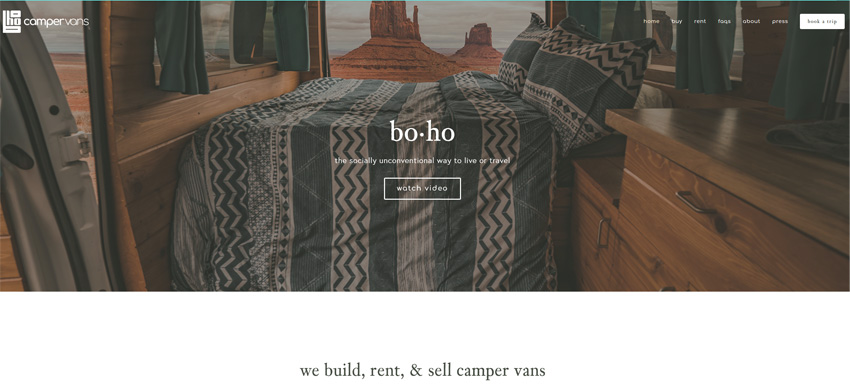 Boho Camper Vans