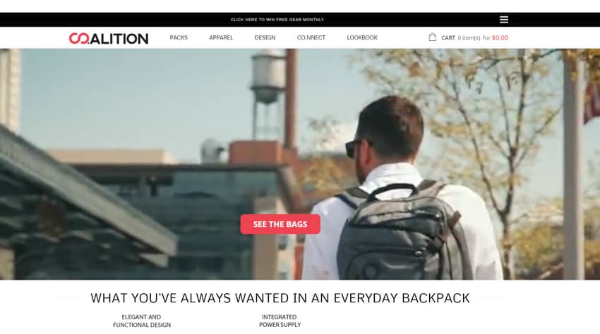 Co.alition backpacks