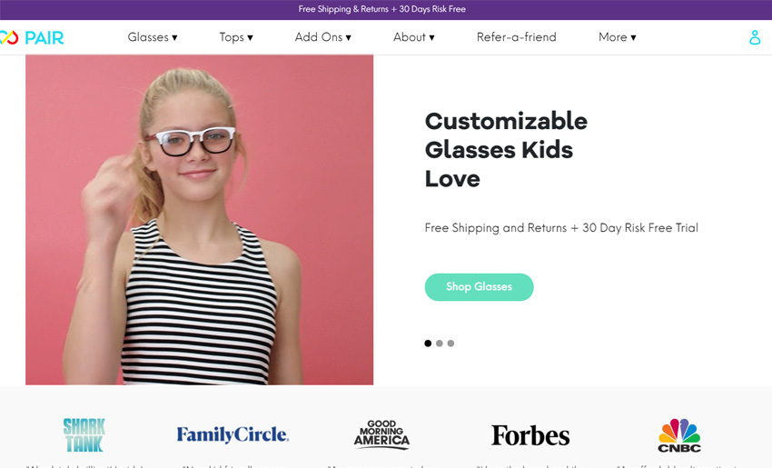 Pair Eyewear Customizable Kid’s Glasses