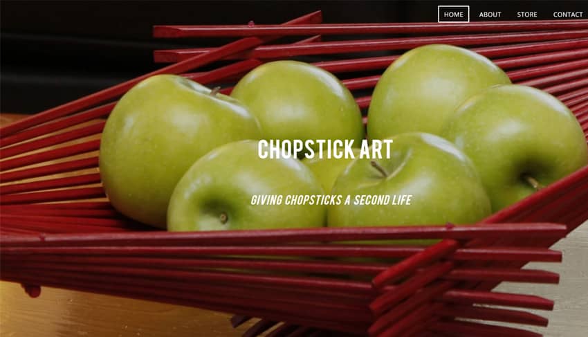 Recycled Chopstick Art