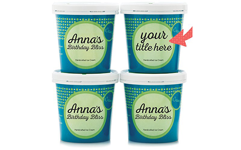 eCreamery Personalized Ice Cream Flavors