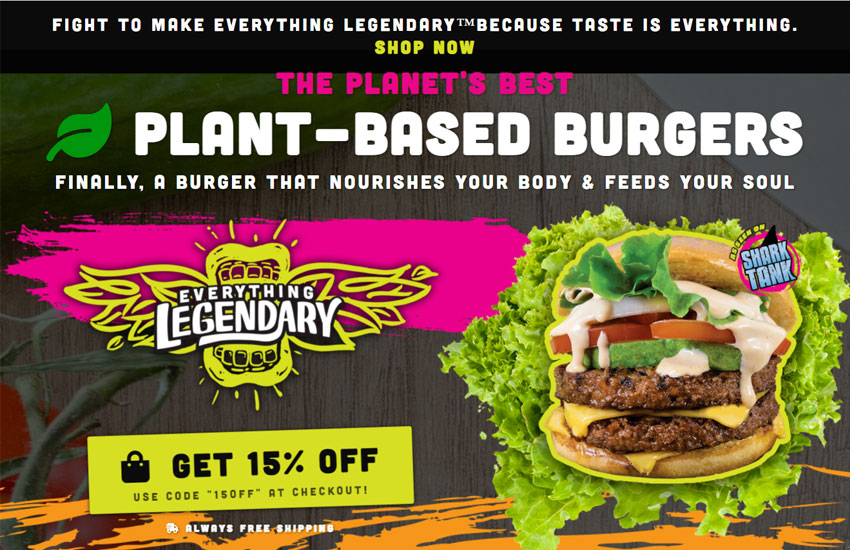 Everything Legendary Vegan Burger