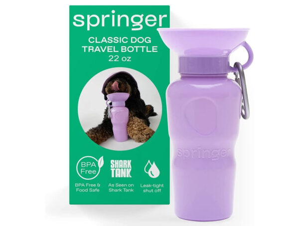 Springer Lilac Dog Travel Classic Water Bottle